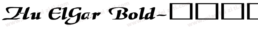 Hu ElGar Bold字体转换